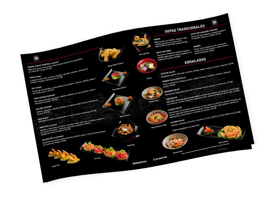 Menu físico Menu físico